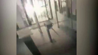 Появилось видео взрыва в отделе полиции в Лисках изнутри