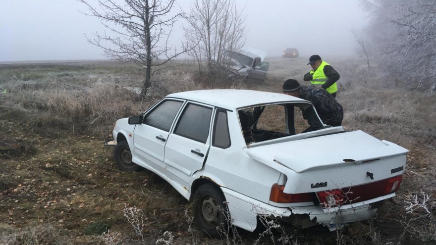 На воронежской трассе ВАЗ врезался в «Волгу»: двое в больнице