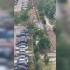 Мощный фонтан забил из-под земли в воронежском Шилово