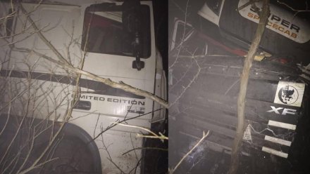 В аварии с двумя фурами на воронежской трассе пострадал водитель из Ростовской области