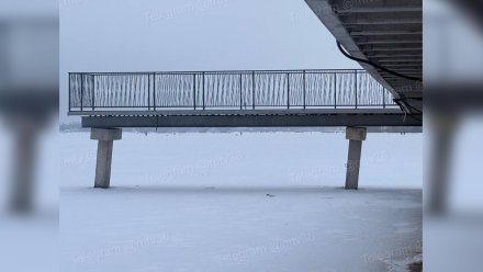 В Воронеже на Адмиралтейке начала разваливаться смотровая площадка