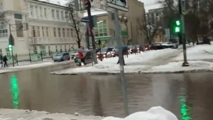 Власти Воронежа назвали наводнение в городе «локальными подтоплениями»