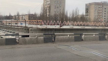 Воронежцам показали строительство Остужевской развязки спустя два месяца