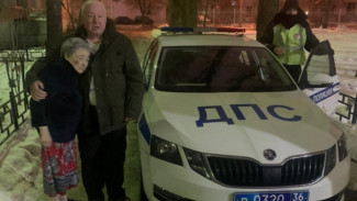 В Воронеже инспекторы ГИБДД помогли вернуться домой заблудившейся пенсионерке