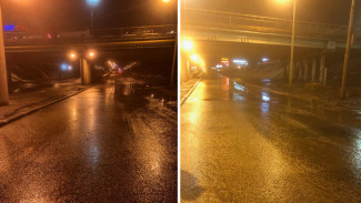 В Воронеже после потопа открыли движение под мостом на бульваре Победы 
