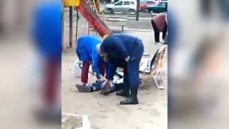 Воронежцы сообщили о трупе на детской площадке