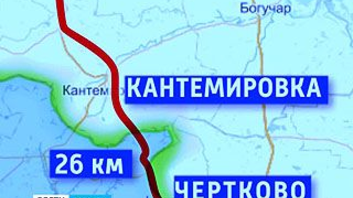 Воронеж граница с украиной на карте
