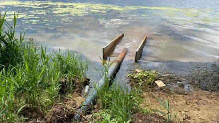 Застройщика уличили в сбросе сточных вод в Воронежское водохранилище