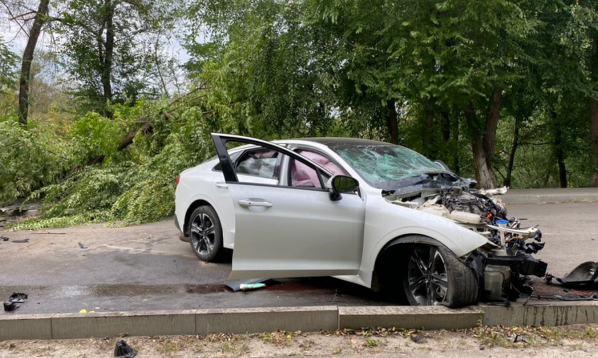 В воронежском селе Kia врезалась в дерево: два человека в больнице –  Новости Воронежа и Воронежской области – Вести Воронеж