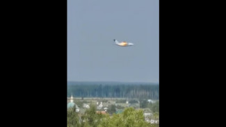 Появилось видео момента падения воронежского самолёта Ил-112В в Подмосковье