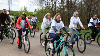 В Нововоронеже при поддержке атомщиков состоялся велопробег в честь Дня Победы