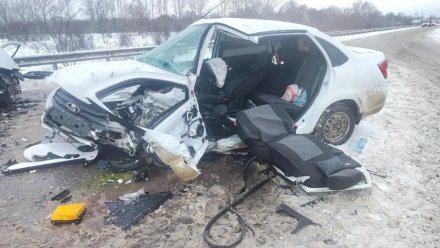 Мужчина и женщина пострадали в столкновении легковушек в Воронежской области