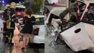 Два авто столкнулись в центре Воронежа: есть пострадавший