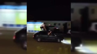 Воронежца оштрафовали за перевозку друга на крыше авто
