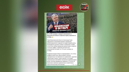 В Воронеже в очередной раз распространили слухи об осенней мобилизации