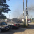 На парковке в Воронеже вспыхнули грузовик и легковушка