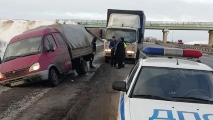 В Воронежской области спасли застрявшую на заснеженной трассе семью с 3 маленькими детьми