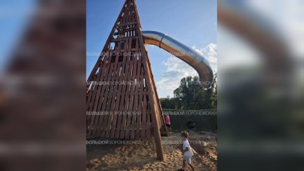 Воронежцев возмутила оставленная после демонтажа на набережной опасная горка