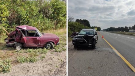 Воронежец попал в больницу после столкновения «семёрки» и Toyota Land Cruiser