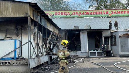 В Воронеже загорелся продуктовый склад