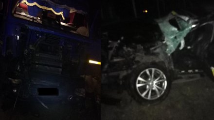На воронежской трассе в аварии с грузовиком погибла женщина