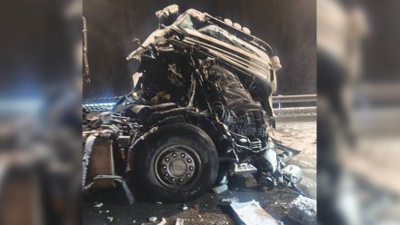 Дальнобойщик погиб при столкновении 5 фур на трассе в Воронежской области