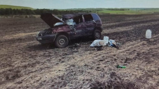 На трассе Воронеж – Луганск легковушка вылетела в поле: водитель скончался