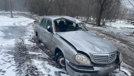 «Волга» опрокинулась на воронежской трассе: 2 пострадавших