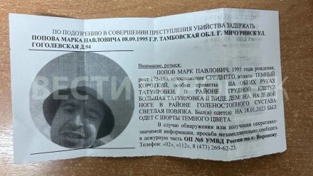 В Воронеже распространили ориентировку на предполагаемого убийцу 17-летней девушки