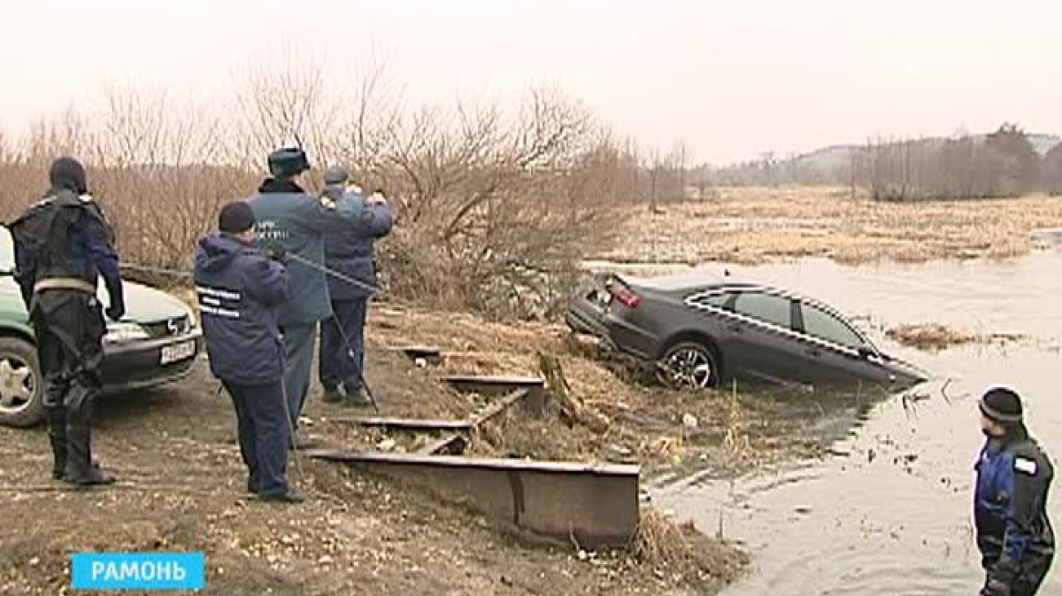 В Воронежской области женщина упала с моста в реку вместе с машиной