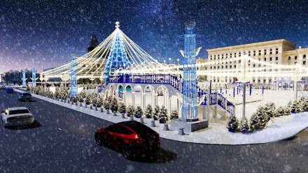 В Воронеже стартовали торги на новогоднее оформление площади Ленина