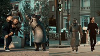 Воронежец «оживил» памятник Маршаку и прогулялся с ним по центру города