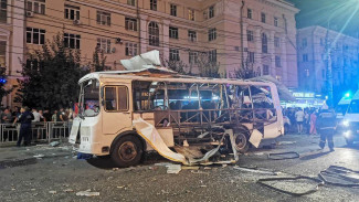 Взрыв автобуса в центре Воронежа