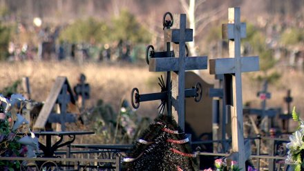 Неизвестные разгромили памятники и кресты на могилах Левобережного кладбища в Воронеже