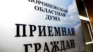С начала года депутаты Воронежской облдумы рассмотрели более 1200 обращений граждан