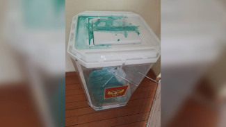 Избирательная комиссия показала фото залитых зелёнкой урн для бюллетеней в Борисоглебске