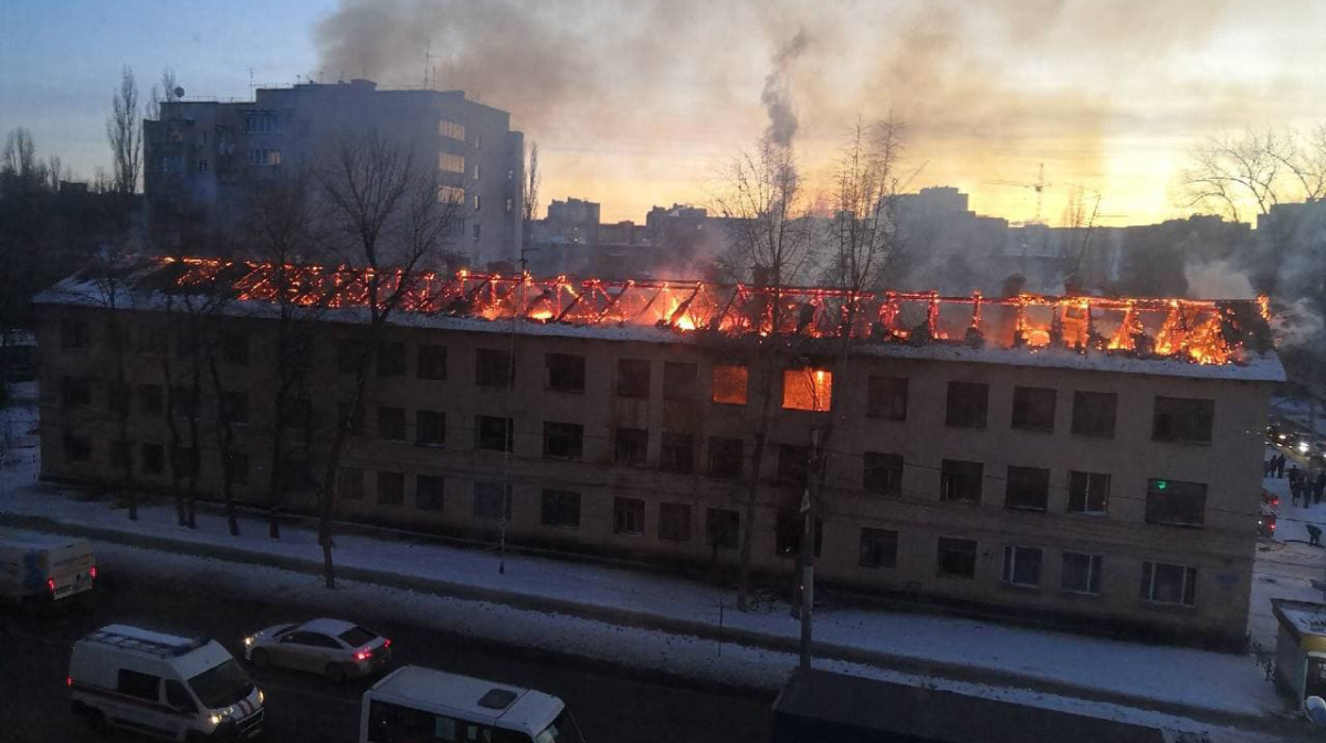 В Воронеже потушили крупный пожар на левом берегу – Новости Воронежа и  Воронежской области – Вести Воронеж