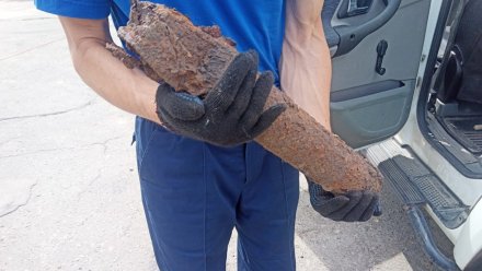 В Воронеже у облдумы выкопали реактивный снаряд
