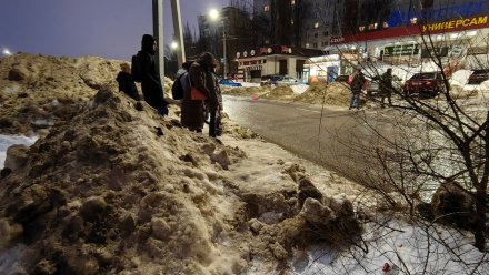 «Ждём автобусы в сугробе!» Воронежцев возмутило отсутствие остановочного павильона