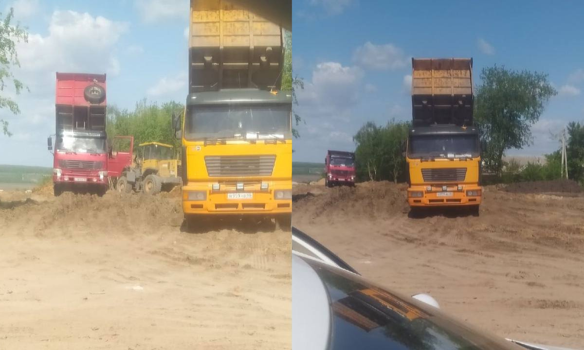 Скандально известное озеро Круглое под Воронежем вновь начали засыпать  песком – Новости Воронежа и Воронежской области – Вести Воронеж