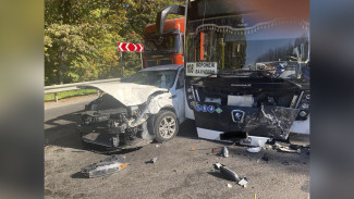 Рейсовый автобус попал в массовое ДТП под Воронежем