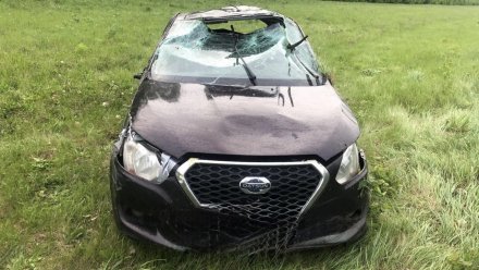 В Воронежской области перевернулся Datsun: есть пострадавшие