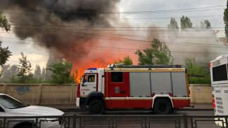 Воронежцы сообщили о крупном пожаре в Юго-Западном районе 