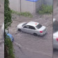 В Воронеже машины начали уходить под воду из-за мощного ливня