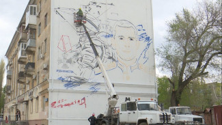 На воронежской многоэтажке появится 17-метровый портрет участника спецоперации на Украине