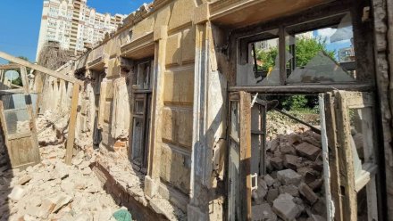 Власти объяснили необходимость разрушения 2 этажа исторического дома Вагнера в Воронеже