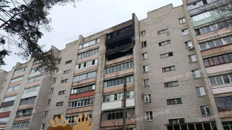 Воронежцам показали последствия мощного пожара в многоэтажке