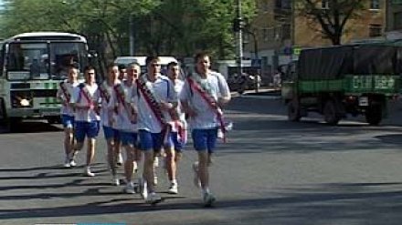 Курсанты института УФСИН пробежали по местам боевой Славы Воронежа