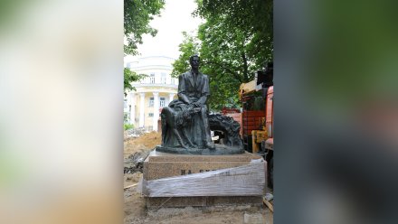 Памятник Бунину вернули на место в центре Воронежа