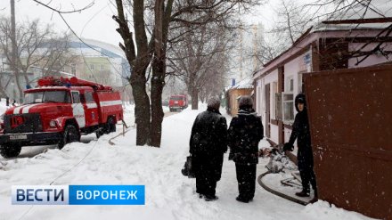 Очевидцы: «При пожаре в центре Воронежа пострадал мужчина»